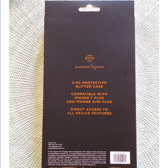 Nanette Lepore Gold Glitter iPhone Case - Picture 2 of 2